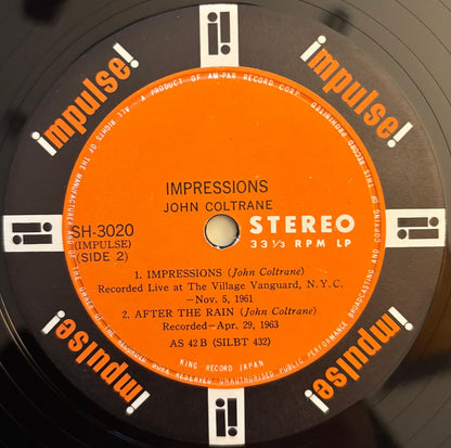 John Coltrane - Impressions (1964 Japanese Impulse! Vinyl LP)