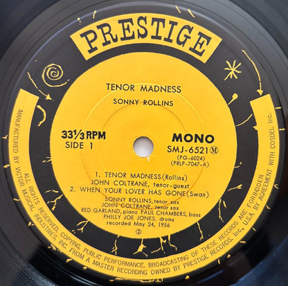 Sonny Rollins Quartet - Tenor Madness (1976 Japanese Prestige Vinyl LP Mono)
