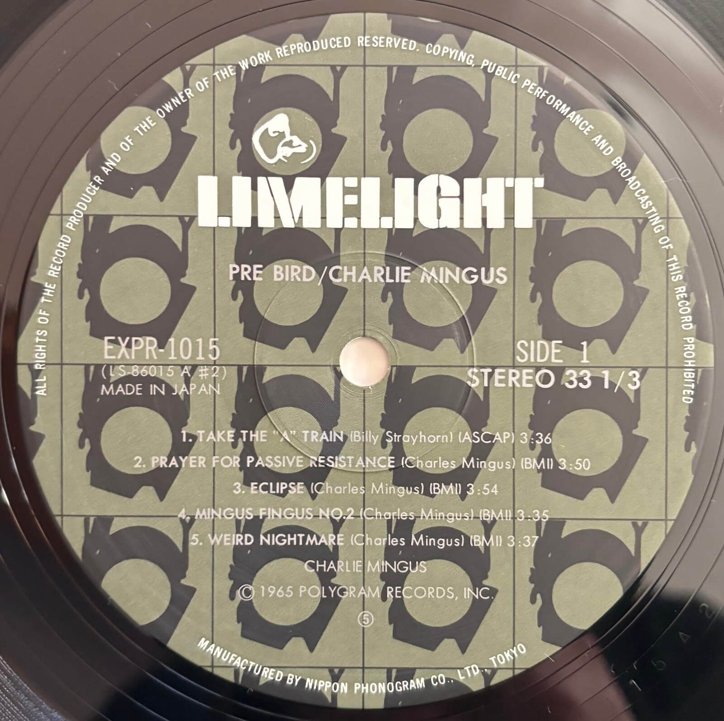 Charles Mingus - Pre-Bird (1982 Japanese Limelight Vinyl LP)