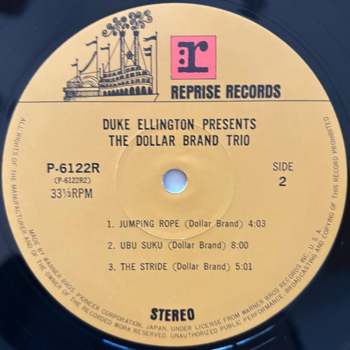 Duke Ellington Presents The Dollar Brand Trio (Japanese Reprise Vinyl LP)