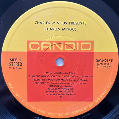 Charles Mingus - Presents Charles Mingus (1977 Japanese Candid Vinyl LP)
