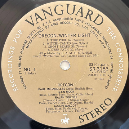 Oregon - Winter Light (1975 Japanese Vanguard Vinyl LP)
