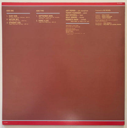 Art Pepper - Straight Life (1980 Japanese Galaxy Vinyl LP)