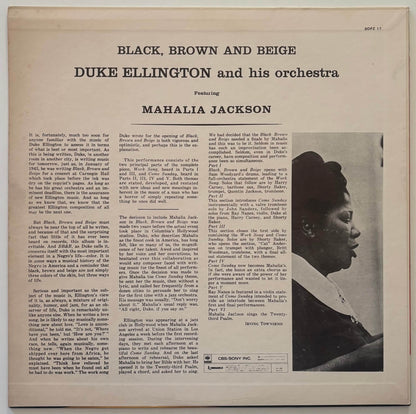 Duke Ellington & His Orchestra feat. Mahalia Jackson - Black, Brown And Beige (1973 Japanese CBS/Sony Vinyl LP)