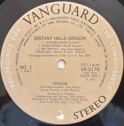 Oregon - Distant Hills (1973 Japanese Vanguard Vinyl LP)