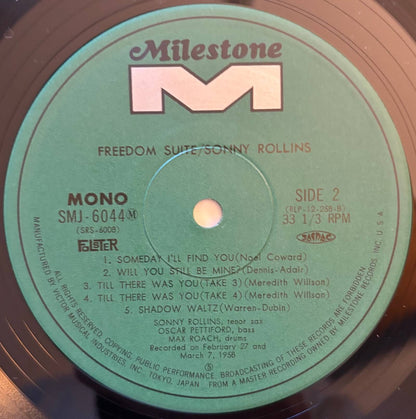 Sonny Rollins - Freedom Suite (1974 Japanese Milestone Vinyl LP Mono)