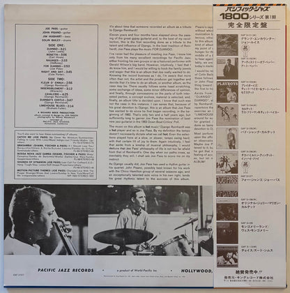 Joe Pass - For Django (1978 Japanese Pacific Jazz Limited Edition Vinyl LP)