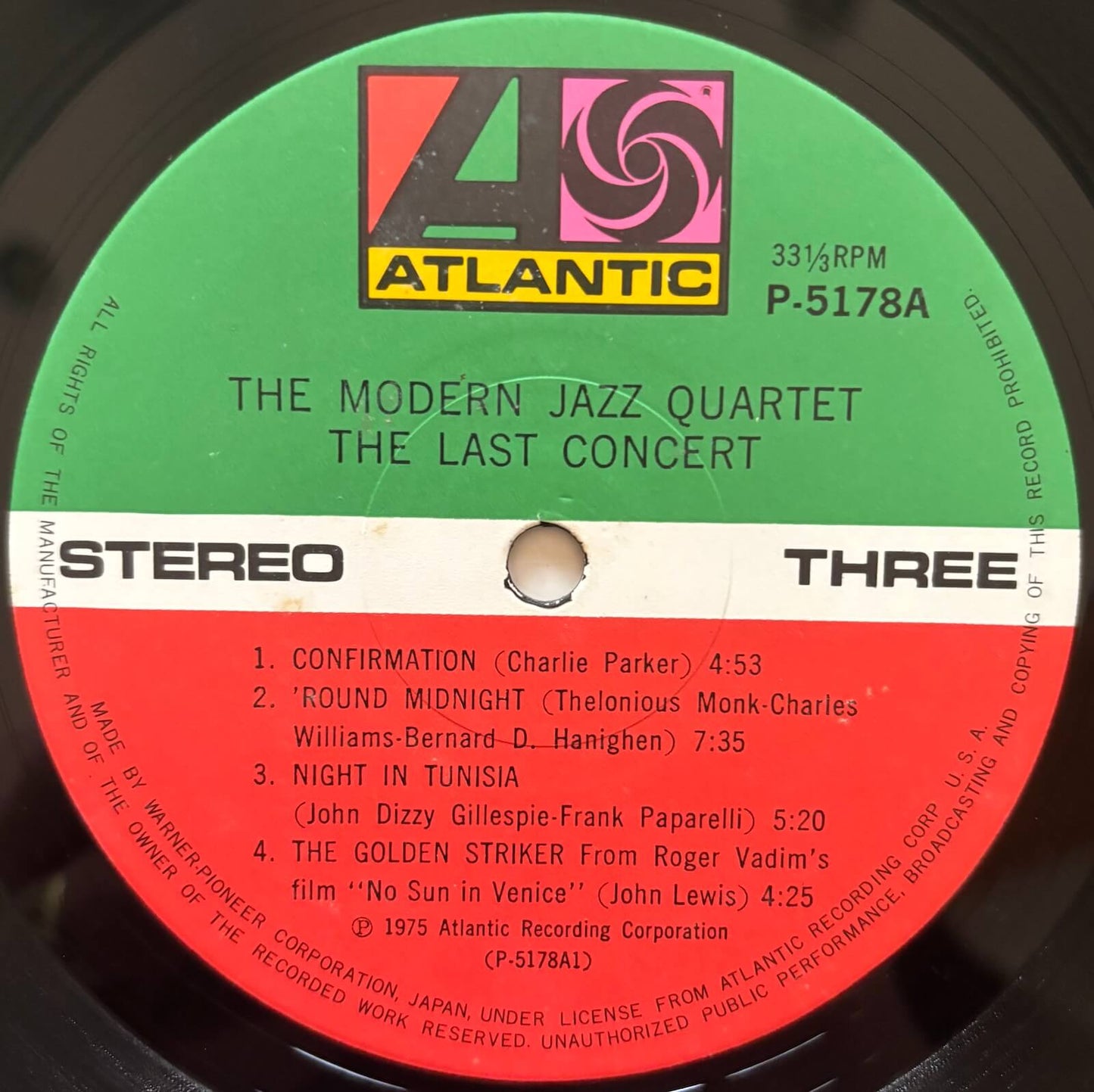 The Modern Jazz Quartet - The Last Concert (1975 Japanese Atlantic Gatefold 2LP)