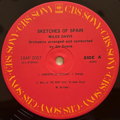 Miles Davis - Sketches Of Spain (1981 Japanese CBS/Sony Vinyl LP)