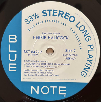 Herbie Hancock - Speak Like A Child (1985 Japanese Blue Note Vinyl LP Gatefold)