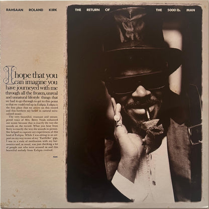 Rahsaan Roland Kirk - The Return Of The 5000 Lb. Man (1976 Japanese Warner Bros. Vinyl LP)