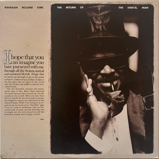 Rahsaan Roland Kirk - The Return Of The 5000 Lb. Man (1976 Japanese Warner Bros. Vinyl LP)