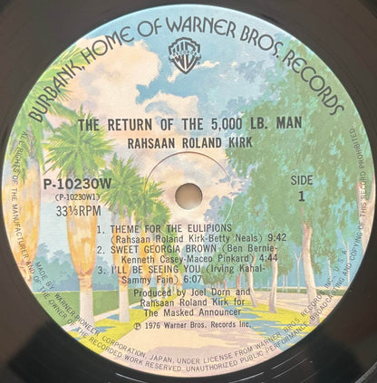 Rahsaan Roland Kirk - The Return Of The 5000 Lb. Man (1976 Japanese Warner Bros. Vinyl LP)