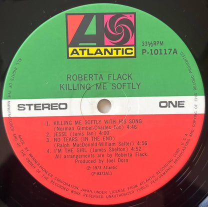 Roberta Flack - Killing Me Softly (1976 Japanese Atlantic Vinyl LP)