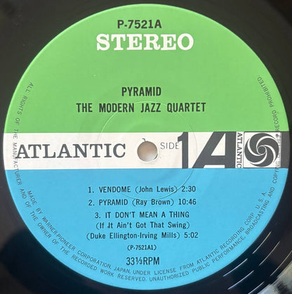 The Modern Jazz Quartet - Pyramid (1976 Japanese Atlantic Vinyl LP)