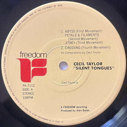 Cecil Taylor - Silent Tongues: Live At Montreux '74 (1975 Japanese Freedom/Trio Vinyl LP)