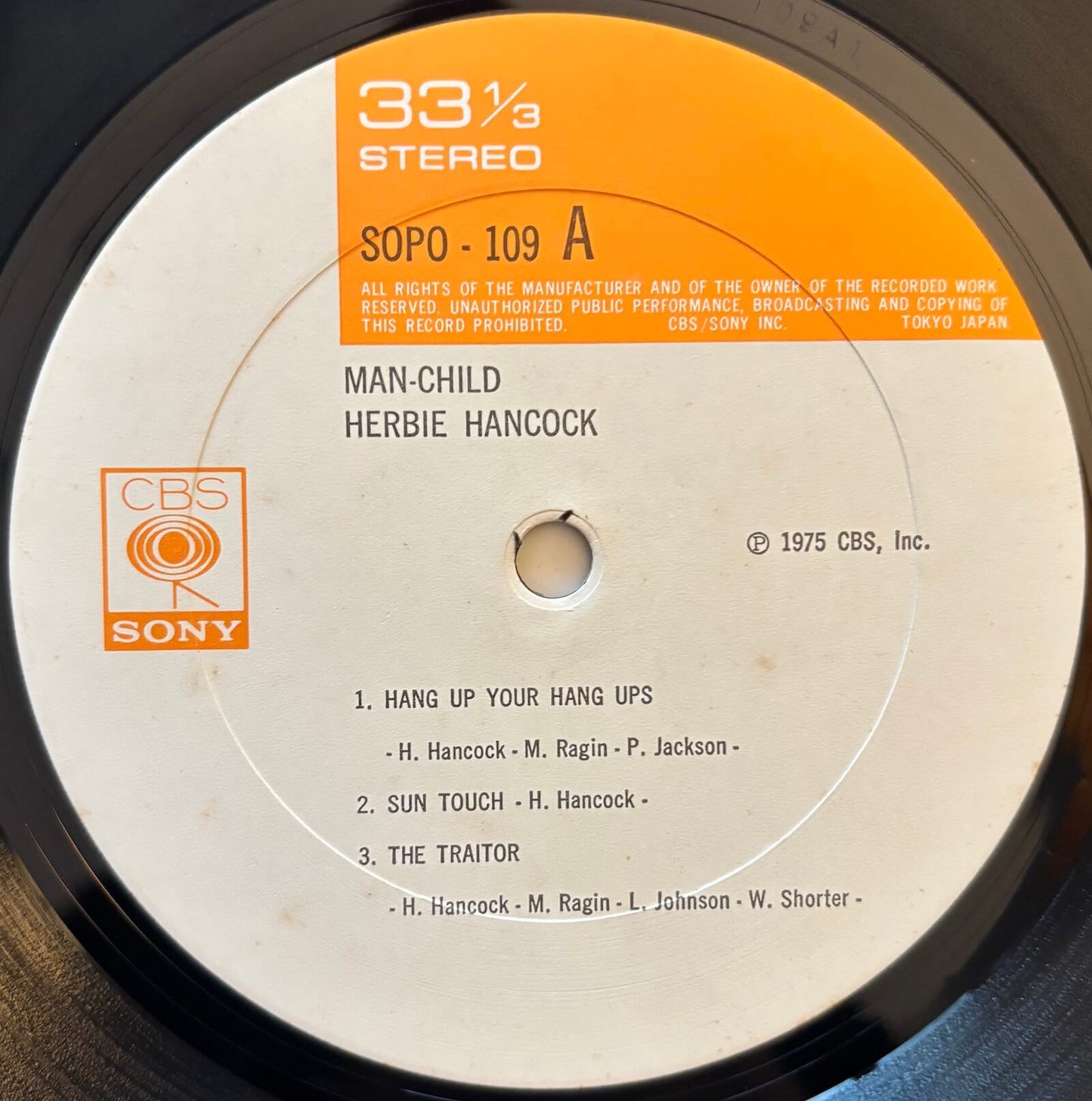 Herbie Hancock - Man-Child (1975 Japanese CBS/Sony Vinyl LP)