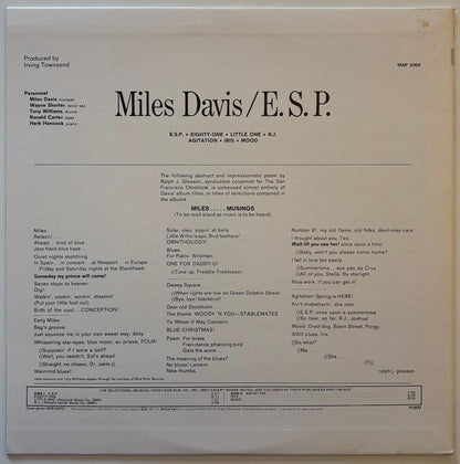 Miles Davis - E.S.P. (1981 Japanese CBS/Sony Vinyl LP)