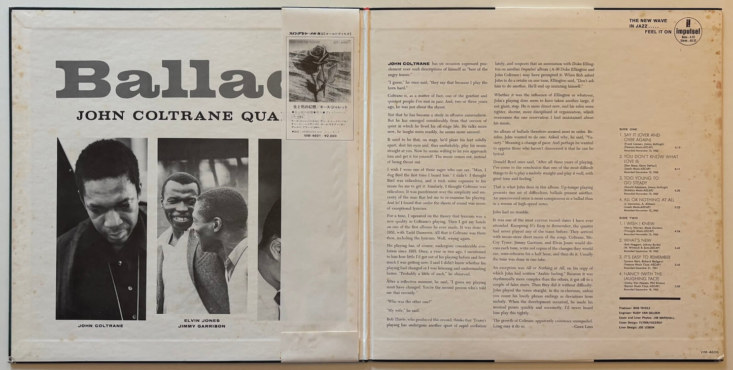 John Coltrane - Ballads (1980 Japanese Impulse! Gatefold LP)