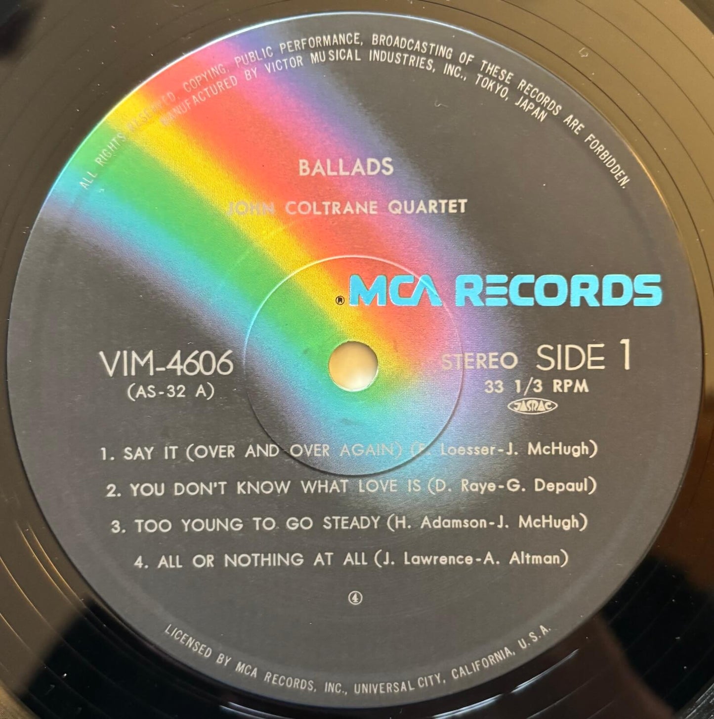 John Coltrane - Ballads (1980 Japanese Impulse! Gatefold LP)