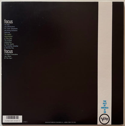 Stan Getz & Eddie Sauter - Focus (1986 Japanese Verve Vinyl LP Gatefold)