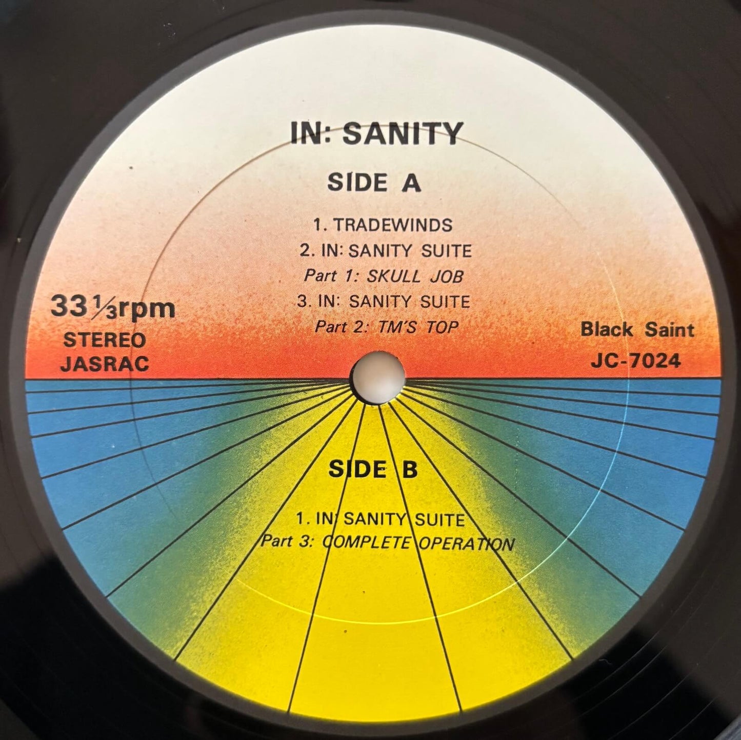 The 360 Degree Music Experience - In:Sanity (1976 Japanese Black Saint Vinyl 2LP Gatefold)