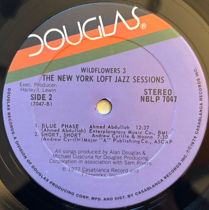 Various - Wildflowers 3: The New York Loft Jazz Sessions (1977 US Douglas Vinyl LP)