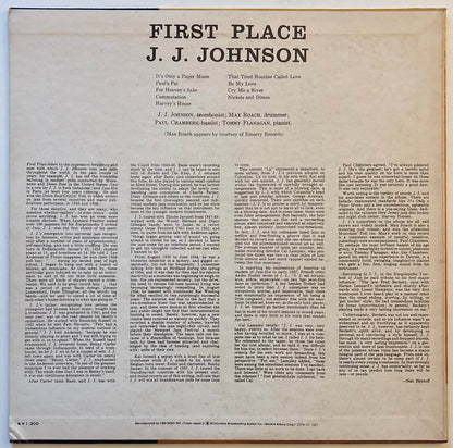 J.J. Johnson - First Place (1973 Japanese CBS/Sony Vinyl LP Mono)