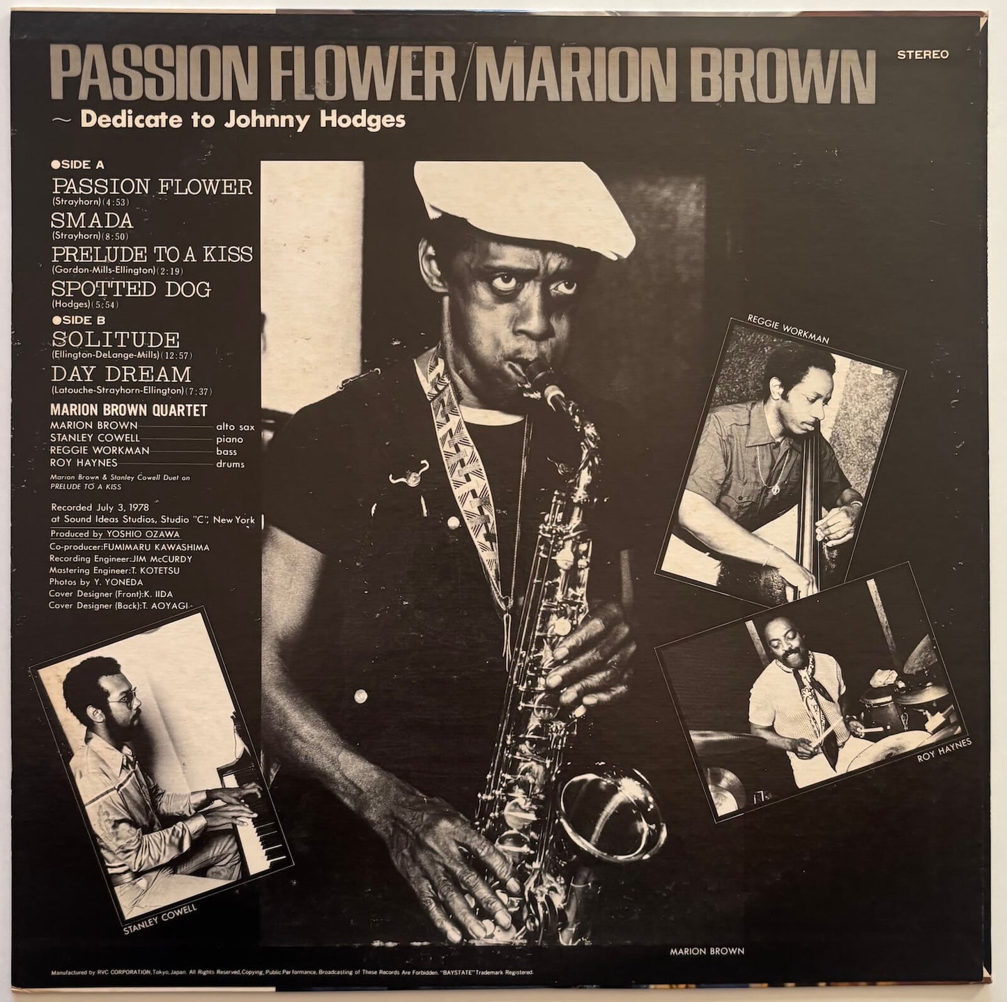 Marion Brown - Passion Flower (1978 Japanese Baystate Vinyl LP)