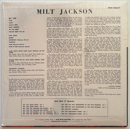 Milt Jackson - Milt Jackson And The Thelonious Monk Quintet (1983 Japanese Blue Note Vinyl LP Mono)