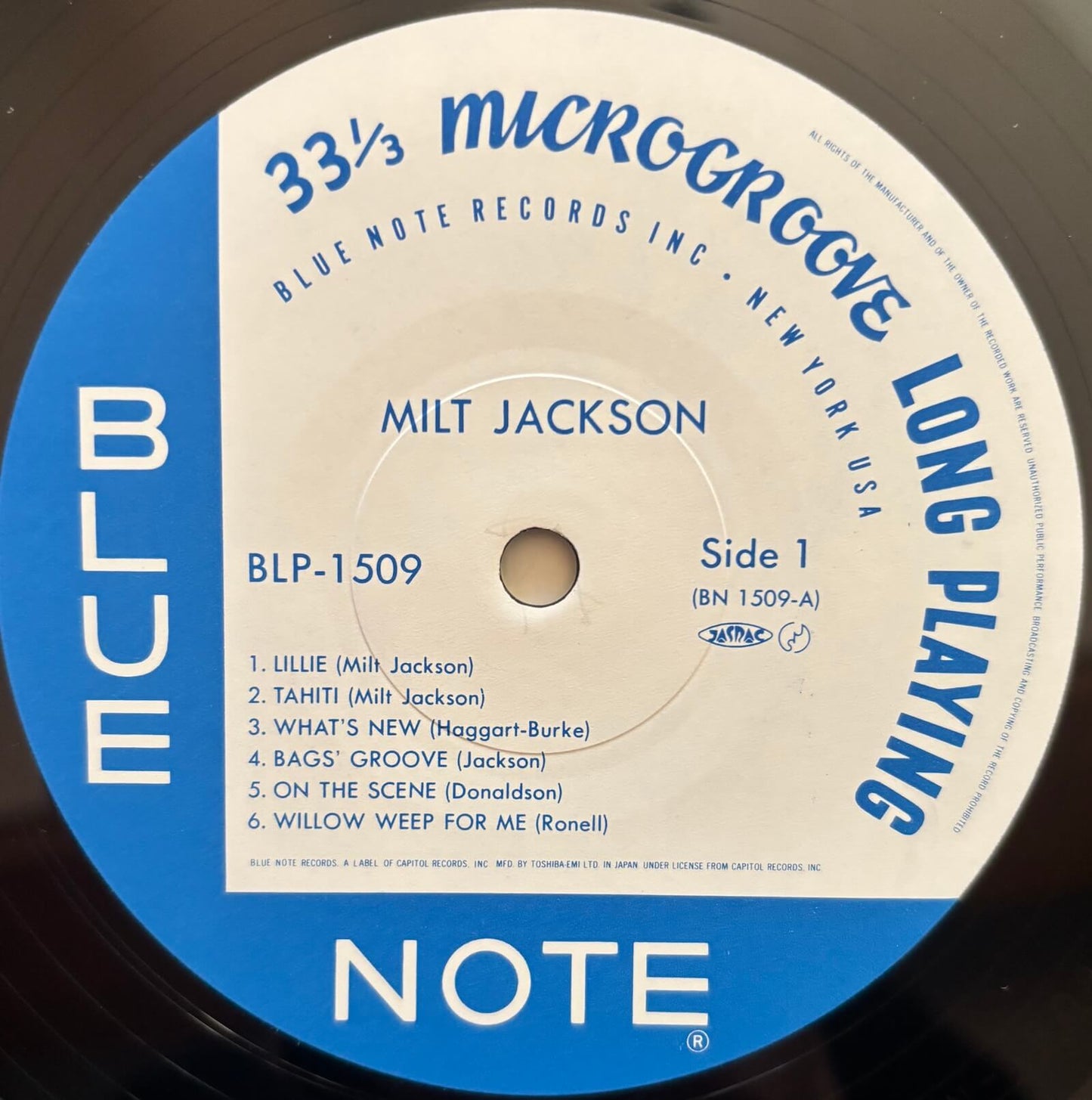 Milt Jackson - Milt Jackson And The Thelonious Monk Quintet (1983 Japanese Blue Note Vinyl LP Mono)