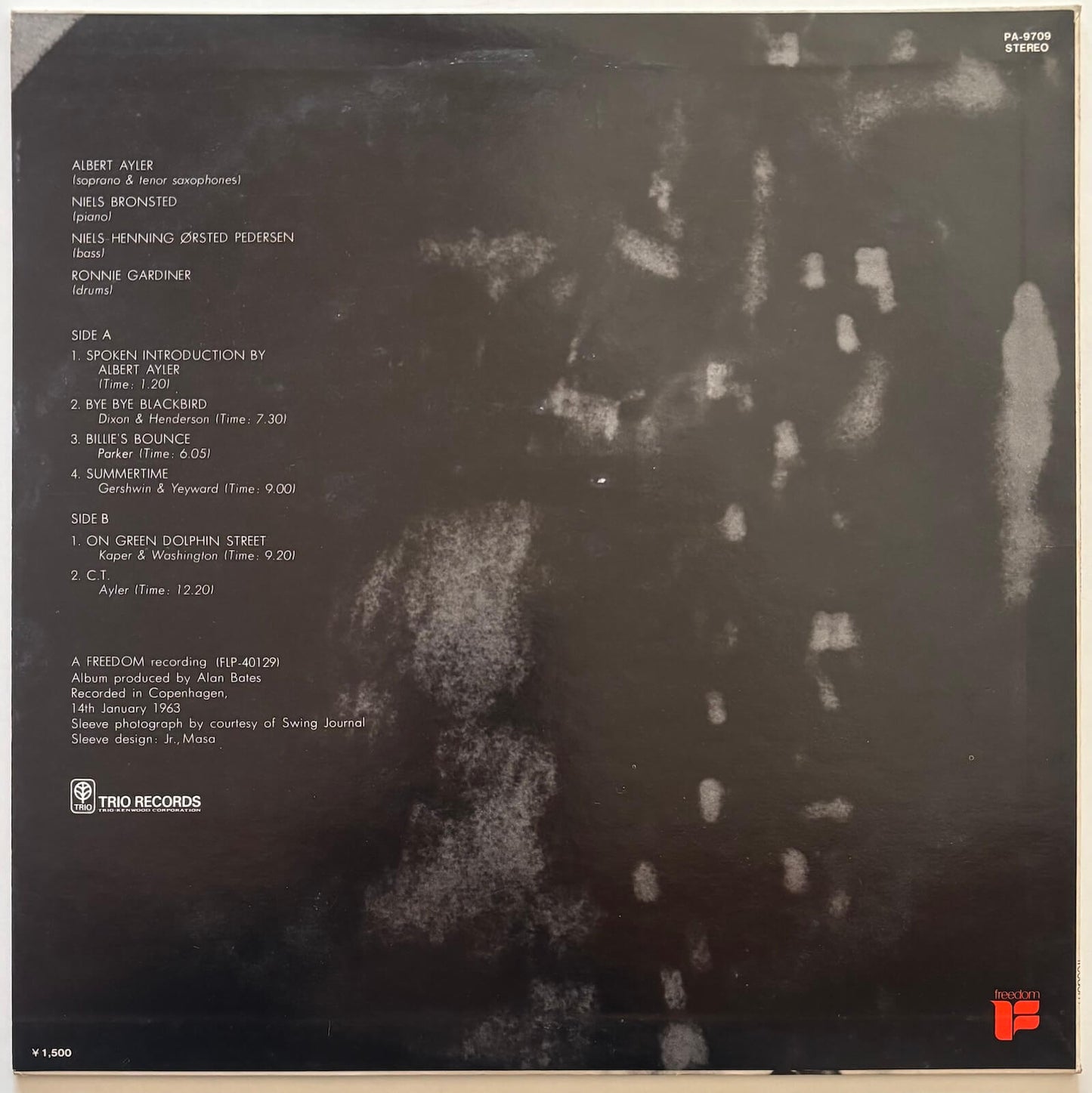Albert Ayler - My Name Is Albert Ayler (1975 Japanese Freedom/Trio Vinyl LP)