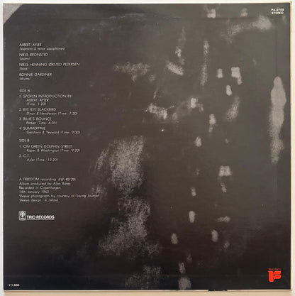 Albert Ayler - My Name Is Albert Ayler (1975 Japanese Freedom/Trio Vinyl LP)