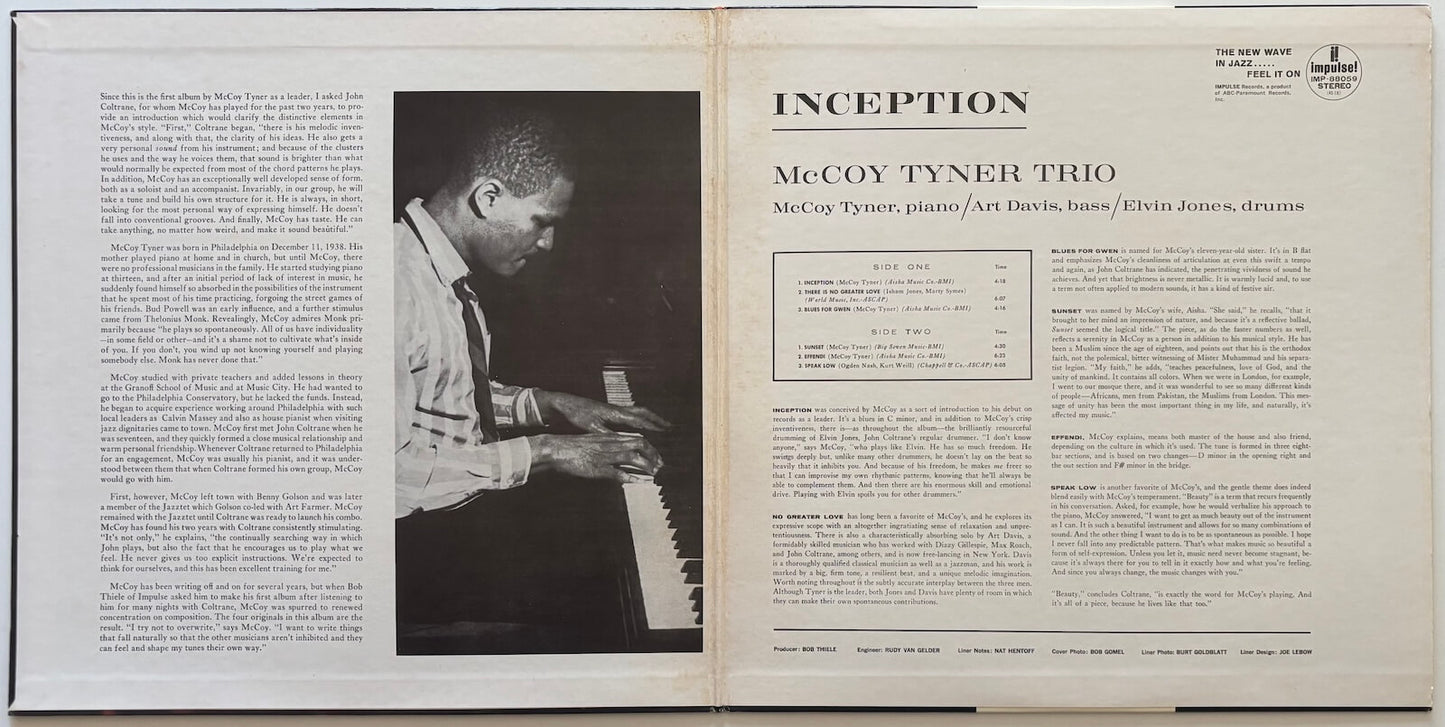 McCoy Tyner Trio - Inception (1973 Japanese Impulse! Vinyl LP)
