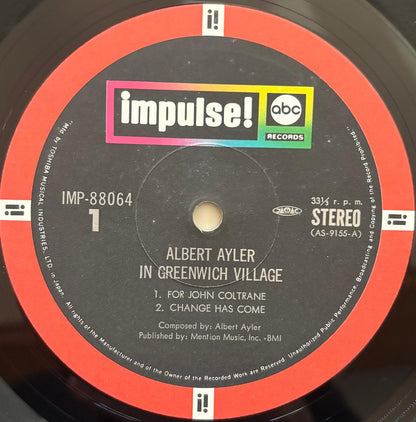 Albert Ayler - In Greenwich Village (1973 Japanese Impulse! Vinyl LP Gatefold)