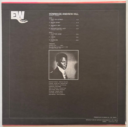 Andrew Hill - Hommage (1975 Japanese East Wind Vinyl LP)