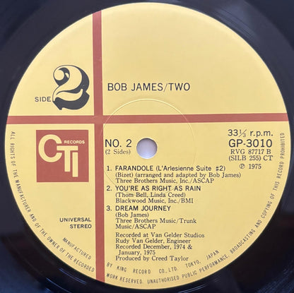 Bob James - Two (1975 Japanese CTI Vinyl LP Gatefold)