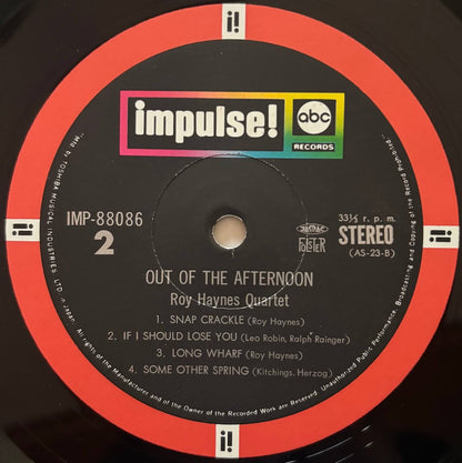 Roy Haynes Quartet - Out Of The Afternoon (1973 Japanese Impulse! Vinyl LP Gatefold)