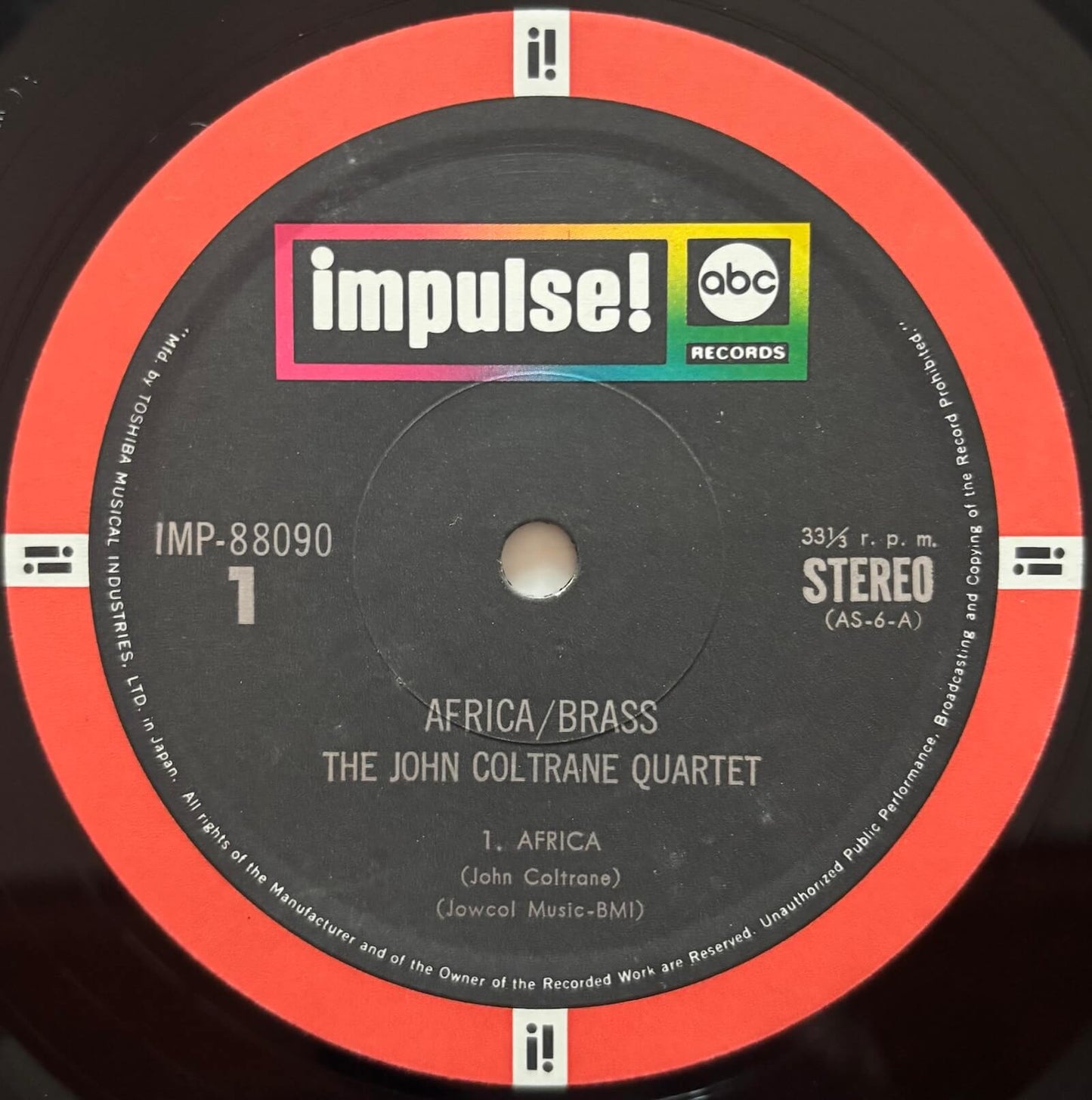 The John Coltrane Quartet - Africa/Brass (1973 Japanese Impulse! Vinyl LP Gatefold)