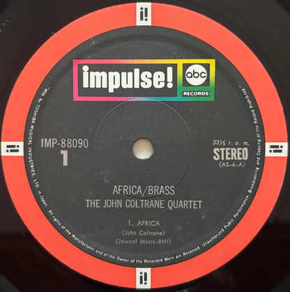 The John Coltrane Quartet - Africa/Brass (1973 Japanese Impulse! Vinyl LP Gatefold)