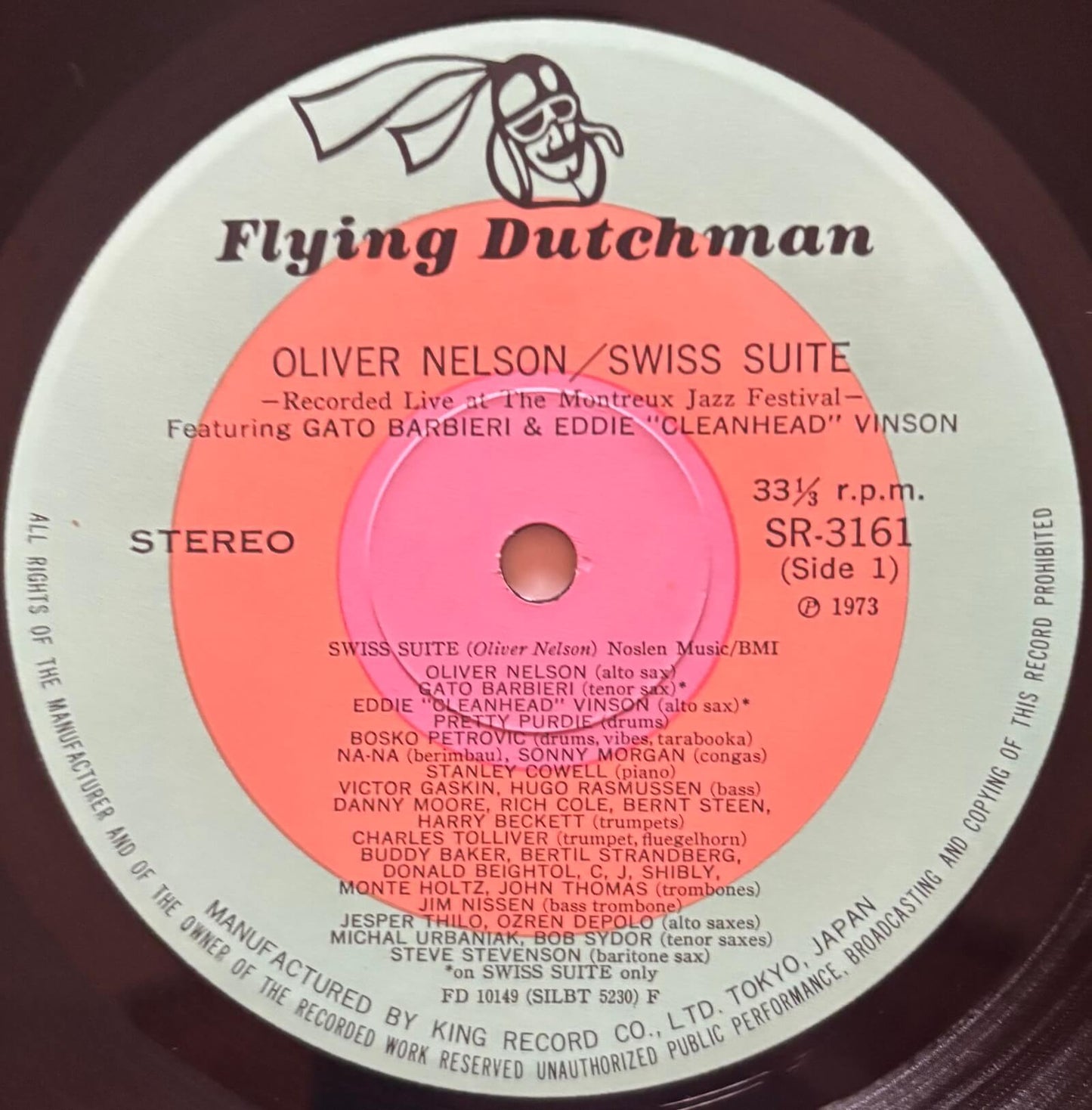 Oliver Nelson - Swiss Suite (1972 Japanese Flying Dutchman Vinyl LP Gatefold)