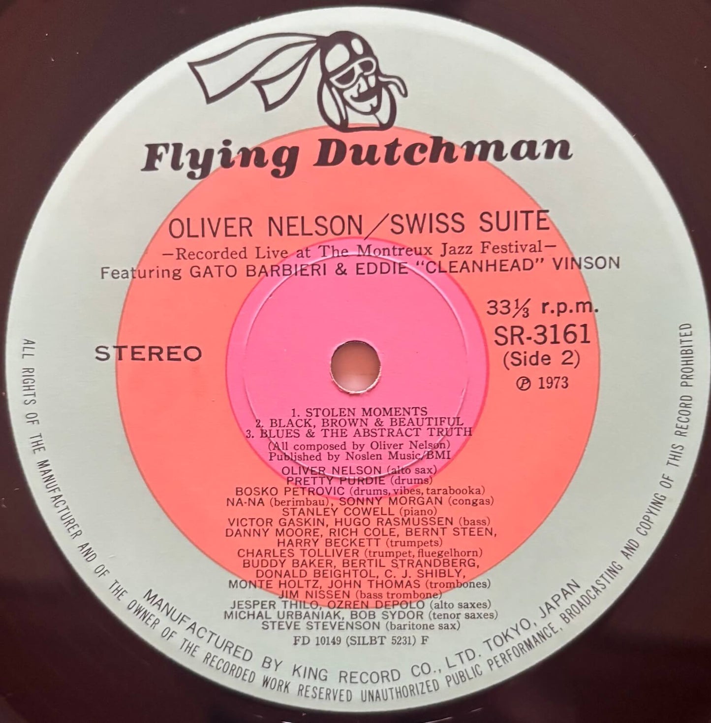 Oliver Nelson - Swiss Suite (1972 Japanese Flying Dutchman Vinyl LP Gatefold)