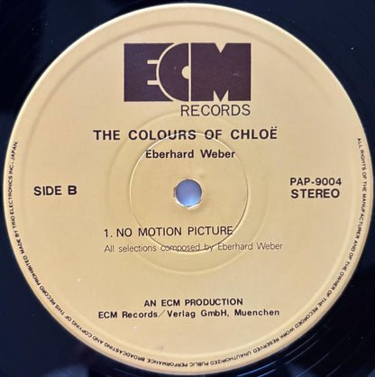 Eberhard Weber - The Colours Of Chloë (1974 Japanese ECM Vinyl LP)