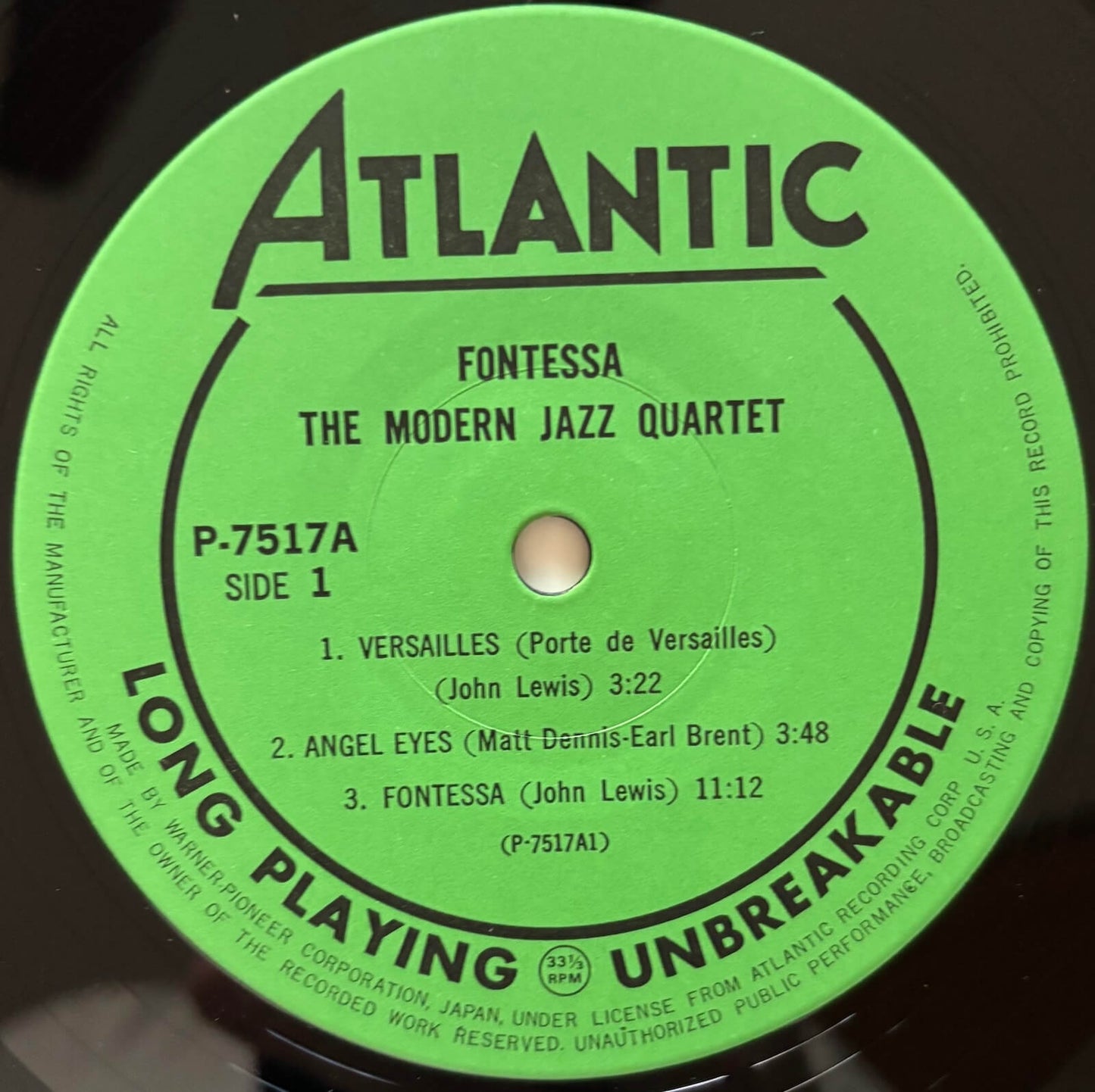 The Modern Jazz Quartet - Fontessa (1976 Japanese Atlantic Vinyl LP Mono)