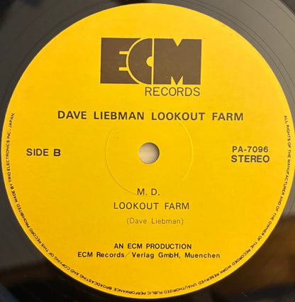 Dave Liebman - Lookout Farm (1974 Japanese ECM Vinyl LP)