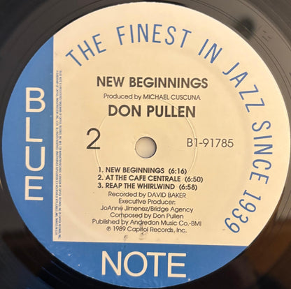 Don Pullen - New Beginnings (1989 US Blue Note Vinyl LP)
