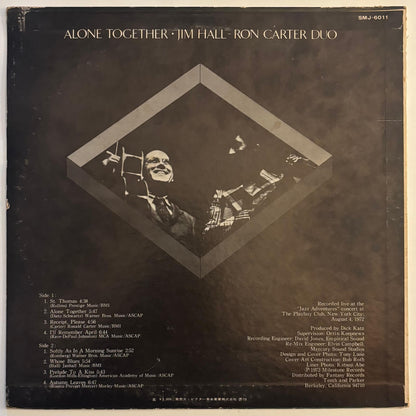Jim Hall / Ron Carter Duo - Alone Together (1973 Japanese Milestone Vinyl LP)