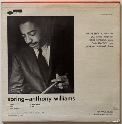 Anthony Williams - Spring (1971 US Blue Note BST-84216 Vinyl LP)