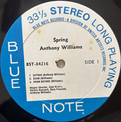Anthony Williams - Spring (1971 US Blue Note BST-84216 Vinyl LP)