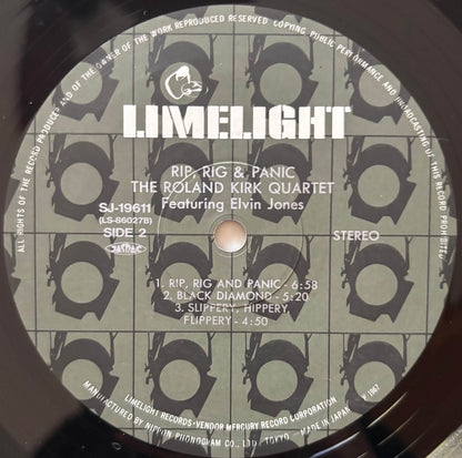 The Roland Kirk Quartet Featuring Elvin Jones - Rip, Rig And Panic (1987 Japanese Limelight Vinyl LP)